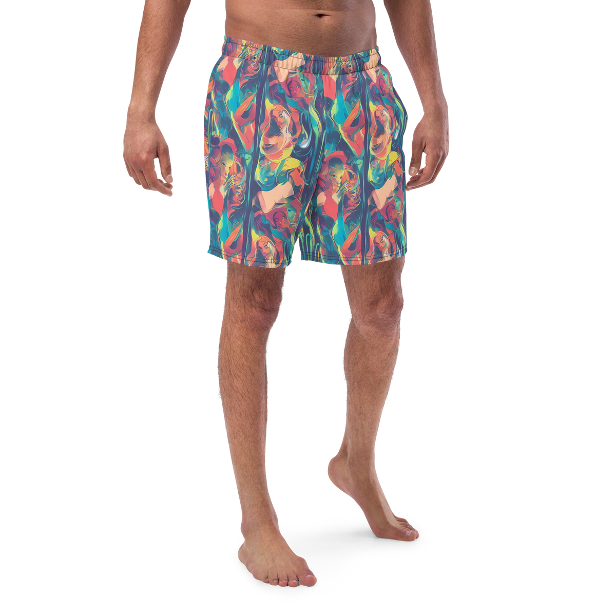 Swim Trunks - Neon Aurora