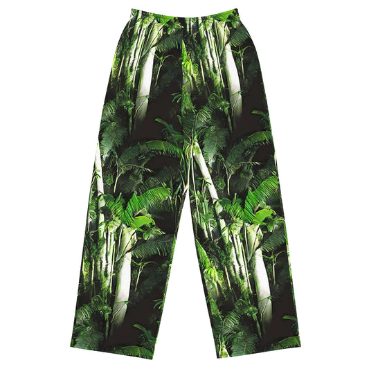 Wide-Leg Pants - Emerald Canopy