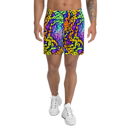 Men's Athletic Shorts - Surreal Waveforms
