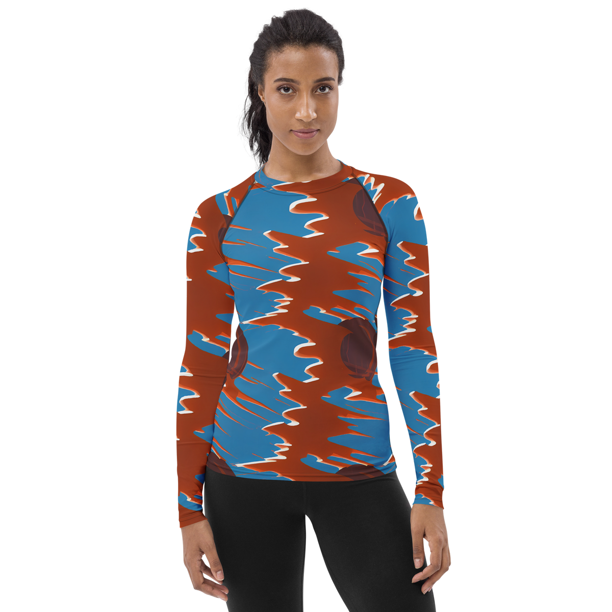 Women's Rash Guard - Desert Vortex