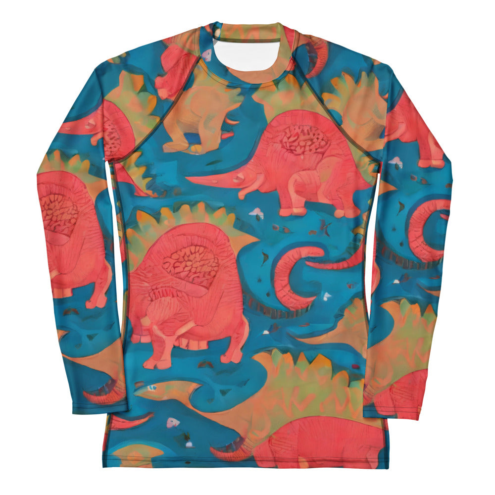 Women's Rash Guard - Jurassic Jive
