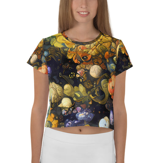 Women's Crop Tee - Baroque Blossom