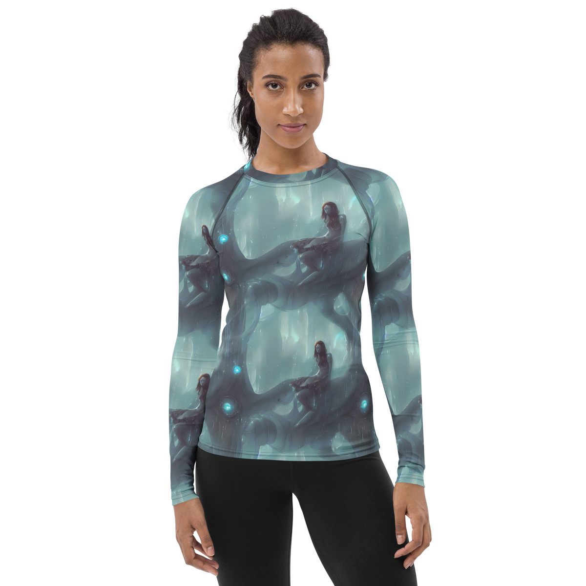 Women's Rash Guard - Liquid Serenity