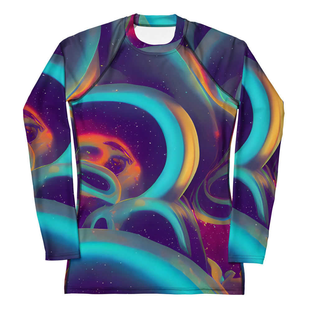 Women's Rash Guard - Dreamscape Twine