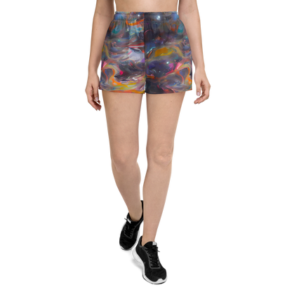 Women’s Athletic Shorts - Chromatic Flux