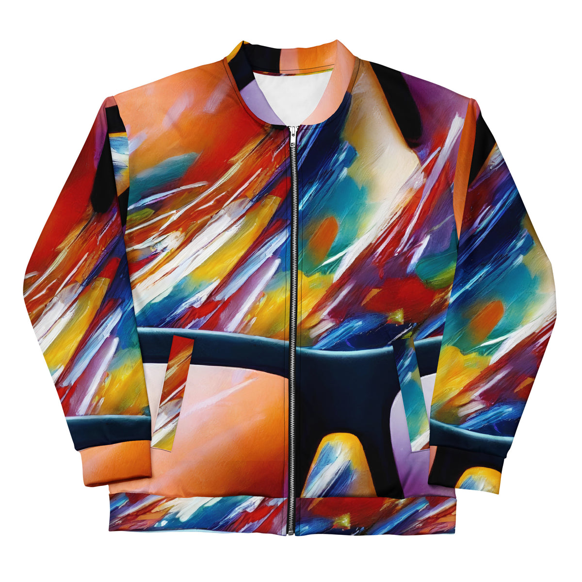Bomber Jacket - Brushstroke Symphony