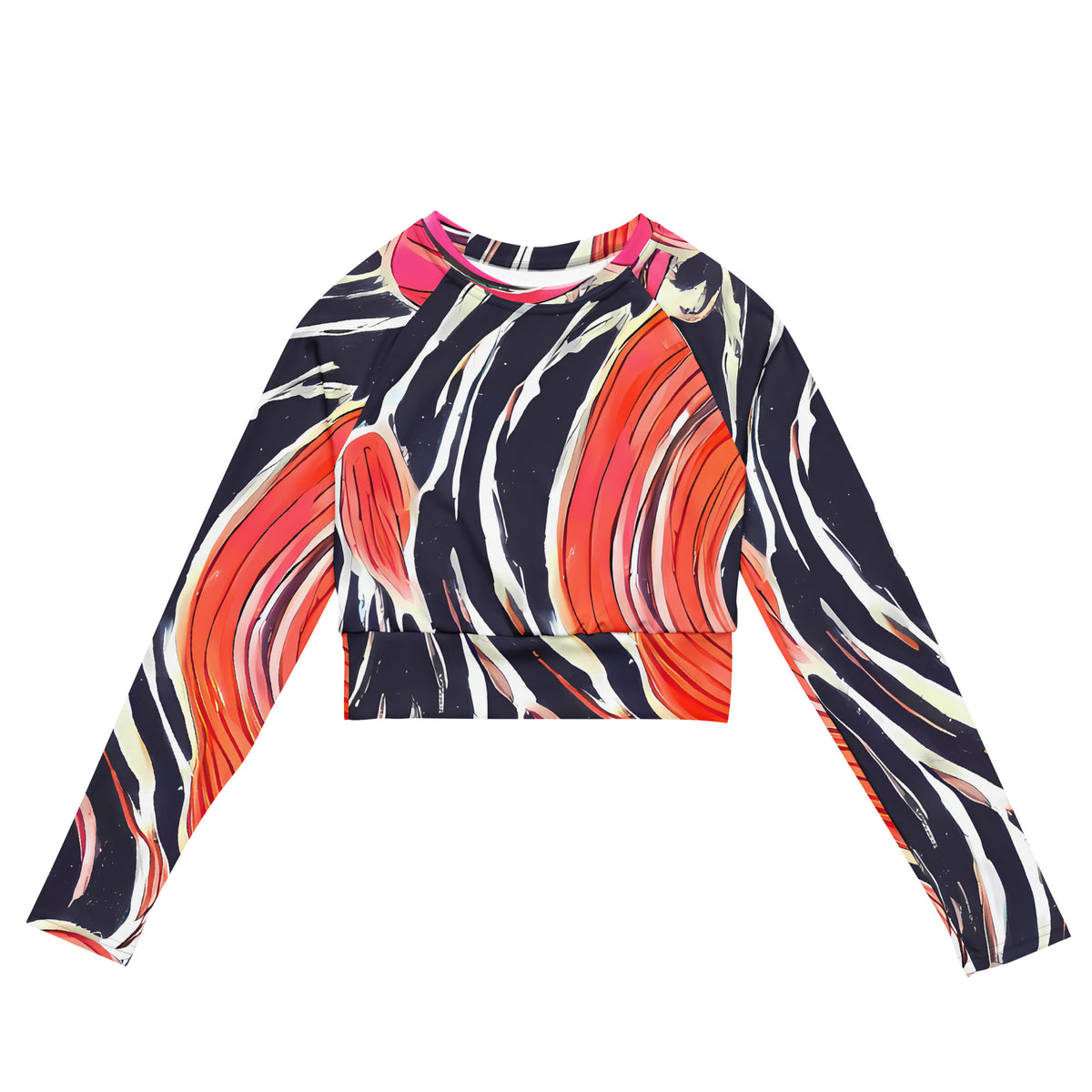 Long Sleeve Crop Top - Radiant Drift