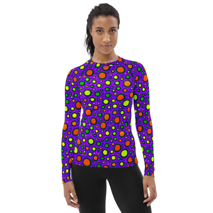 Women's Rash Guard - Luminous Bubbles