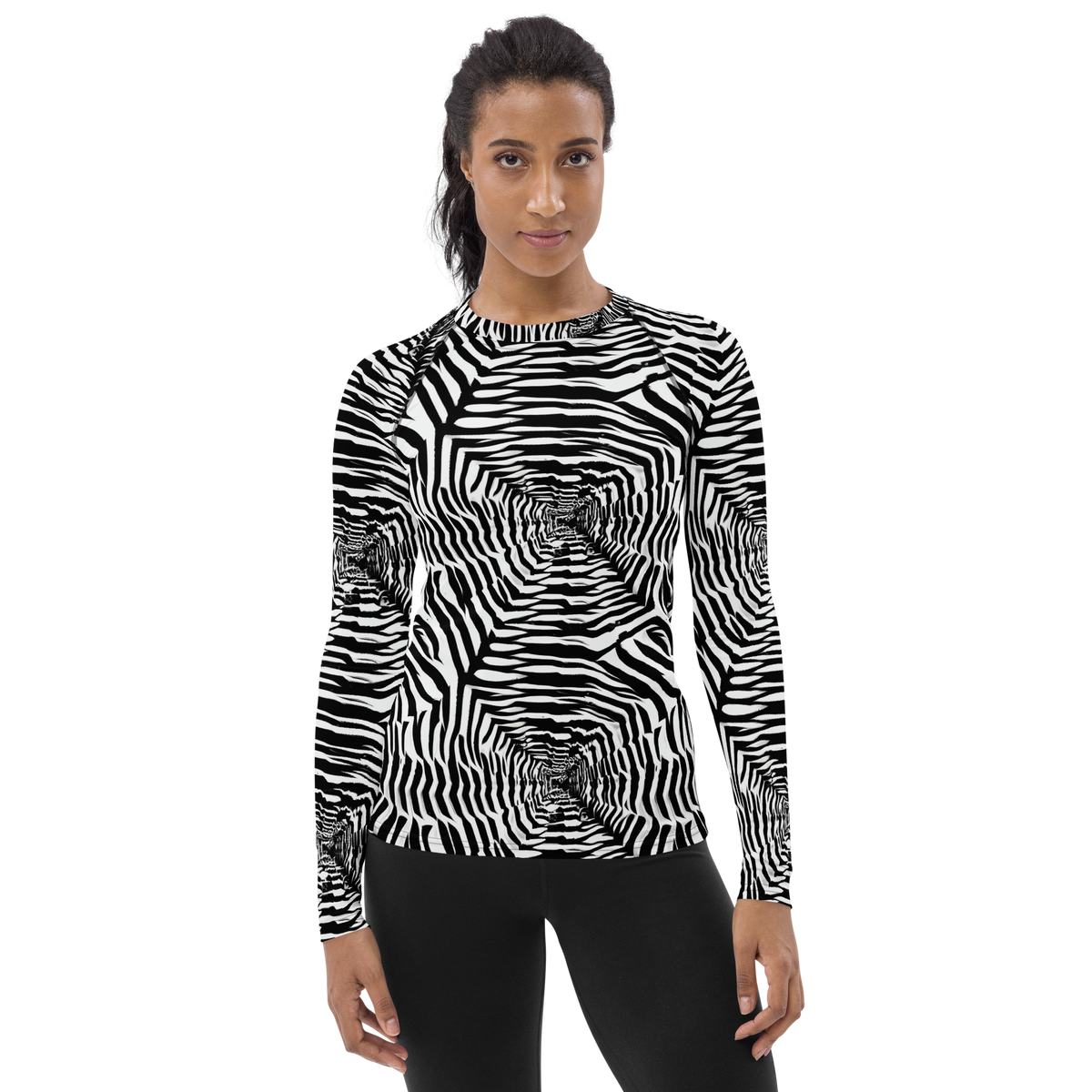 Women's Rash Guard - Shadowed Illusions