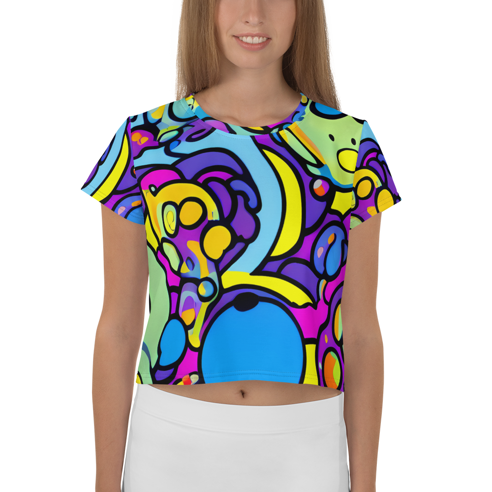 Women's Crop Tee - Radiant Lagoon