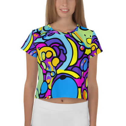 Women's Crop Tee - Radiant Lagoon