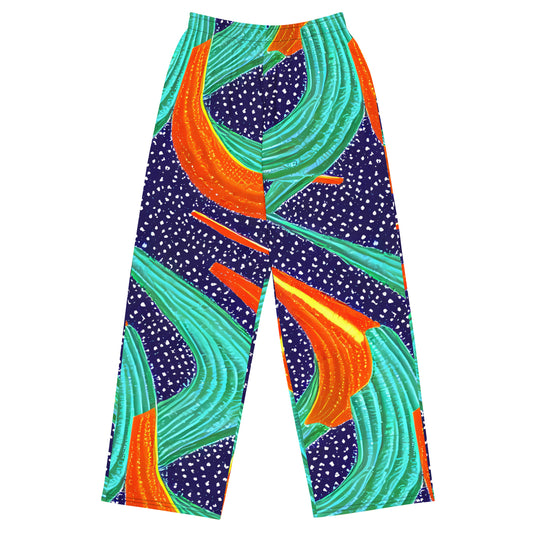 Wide-Leg Pants - Jungle Zephyr