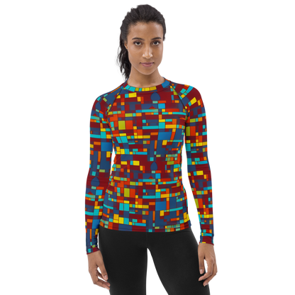 Women's Rash Guard - Astral Grid
