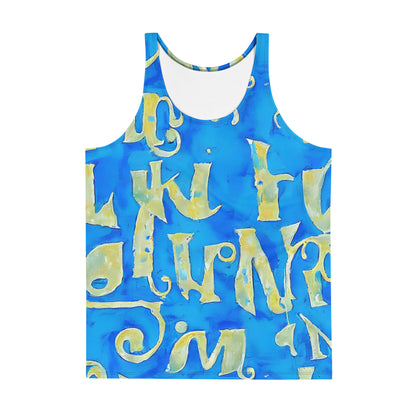 Men's Tank Top - Golden Glyphs
