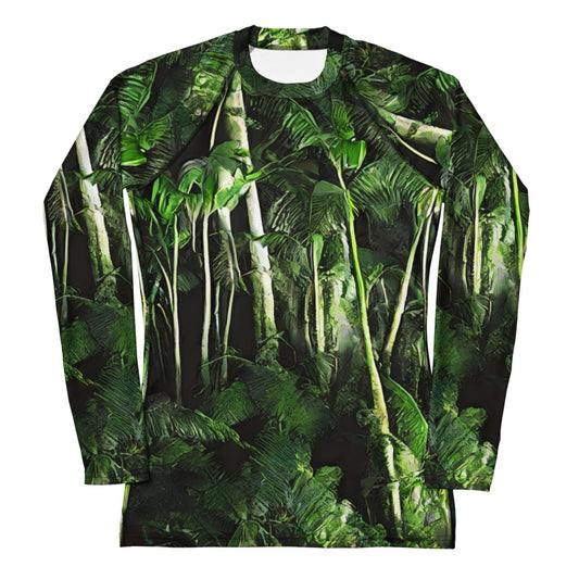 Women's Rash Guard - Emerald Canopy