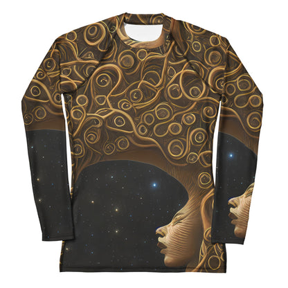Women's Rash Guard - Ethereal Coils