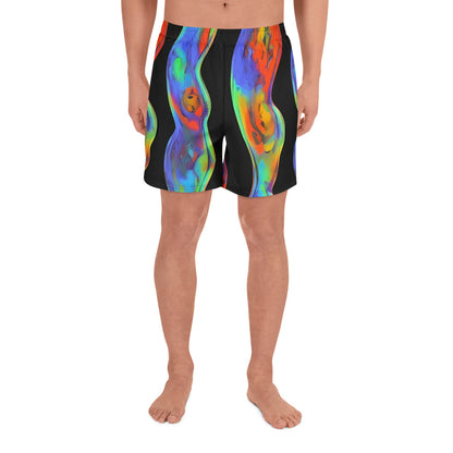 Men's Athletic Shorts - Vibrant Vortices