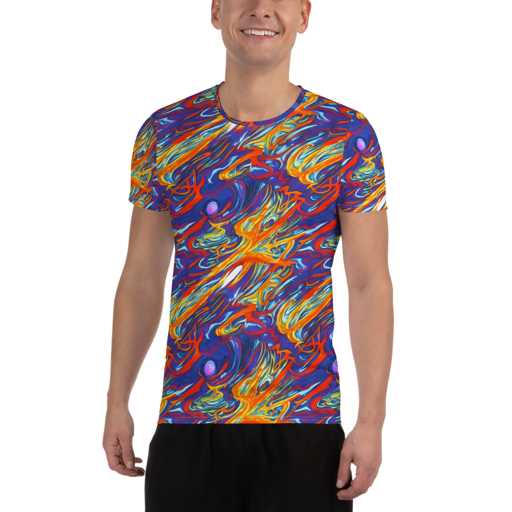 Men's Athletic T-Shirt - Galactic Ember