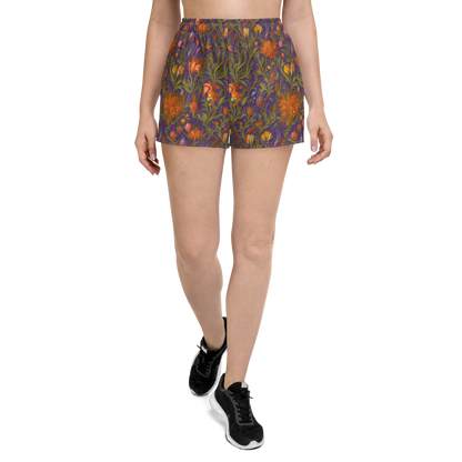 Women’s Athletic Shorts - Botanical Nebula