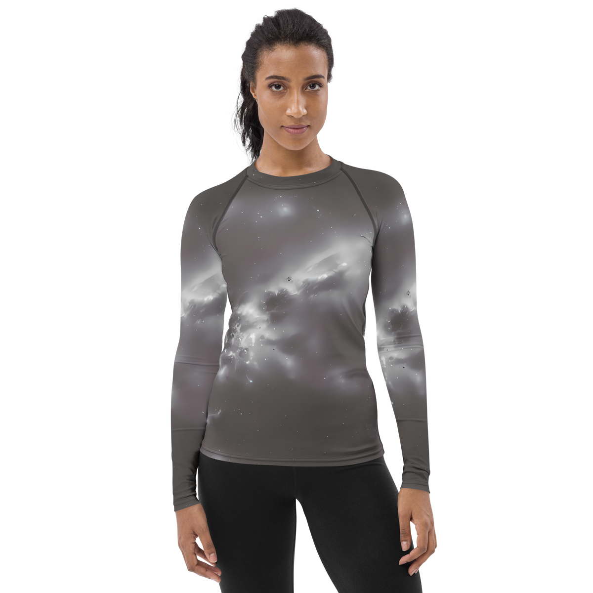 Women's Rash Guard - Silver Nebula