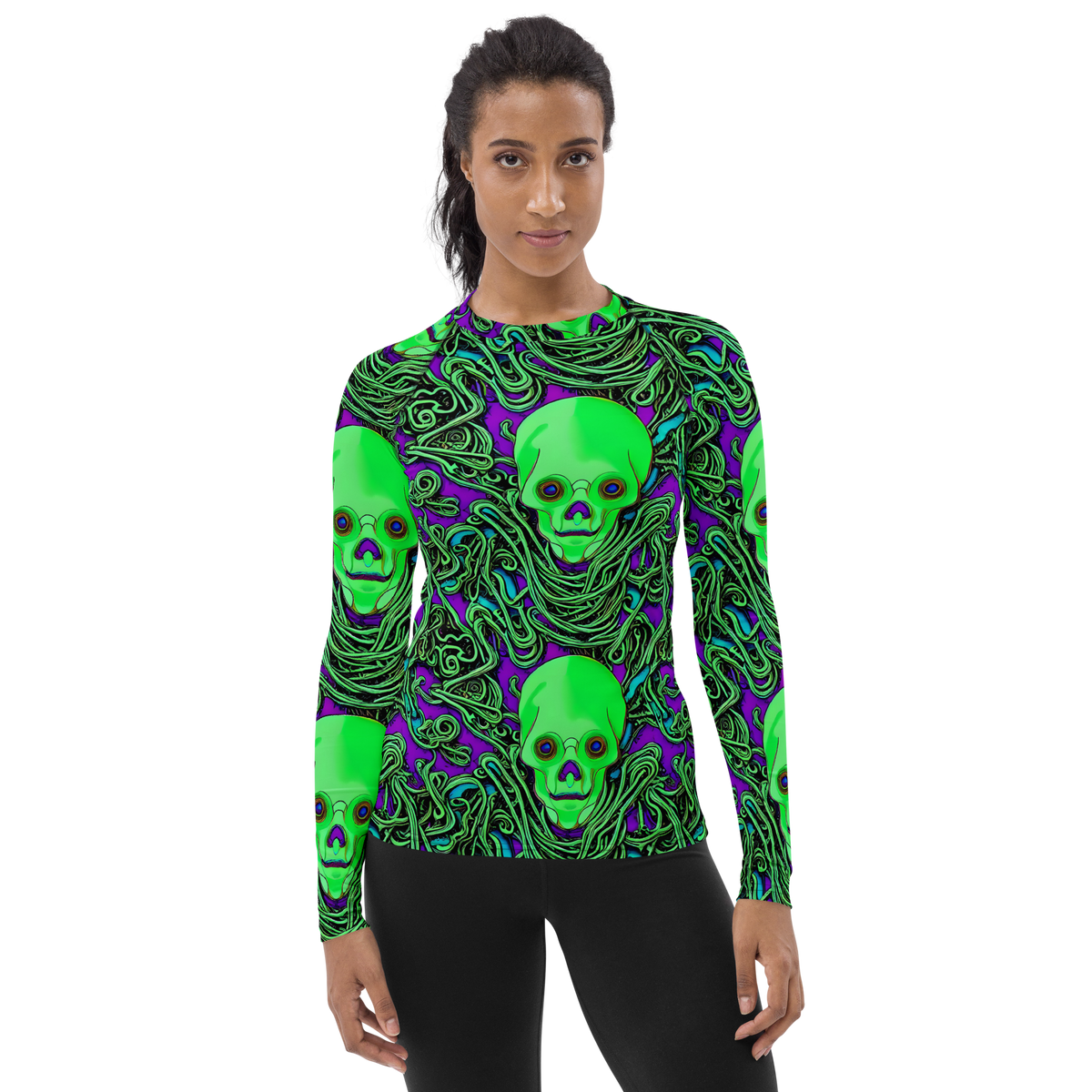 Women's Rash Guard - Ghostly Labyrinth