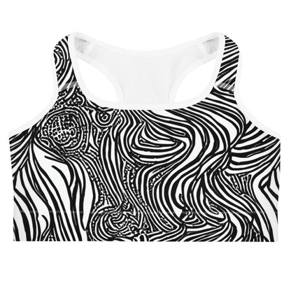 Sports Bra - Tidal Tangle