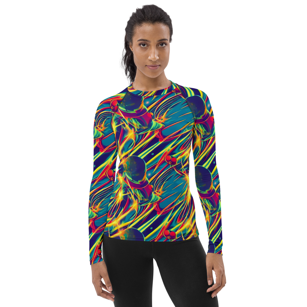Women's Rash Guard - Cosmic Inferno
