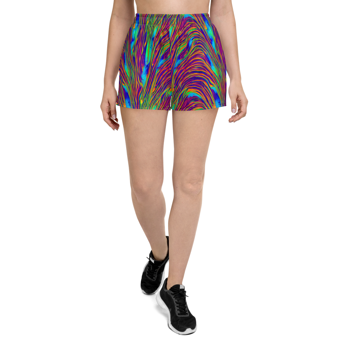Women’s Athletic Shorts - Lux Waves