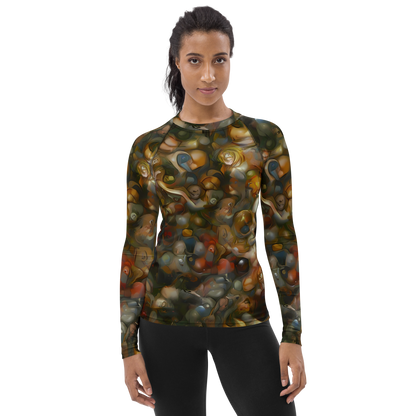 Women's Rash Guard - Cryptic Canvas