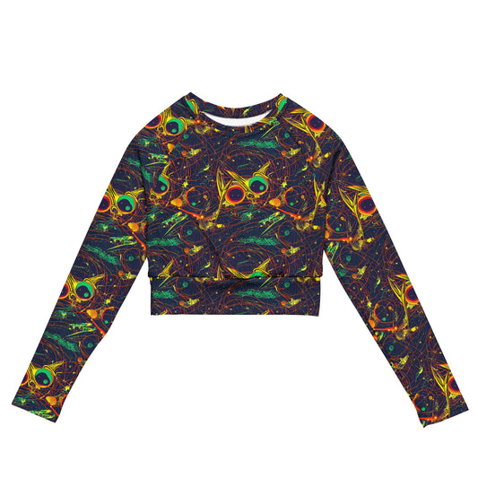 Long Sleeve Crop Top - Sonic Universe