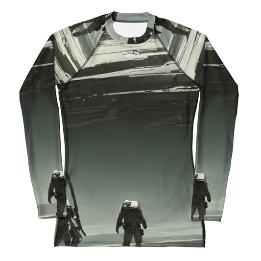 Women's Rash Guard - Urban Shadows