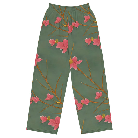 Wide-Leg Pants - Petal Symphony