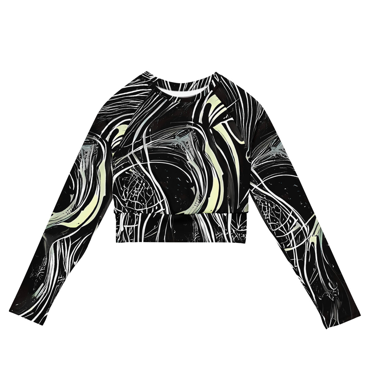 Long Sleeve Crop Top - Helmut's Whisper