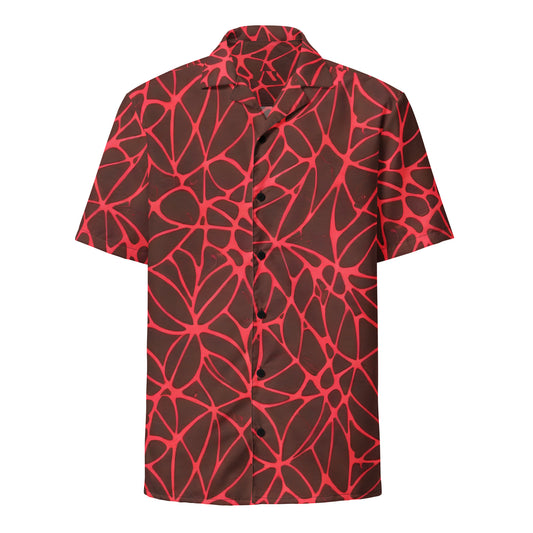 Button Shirt - Scarlet Vines