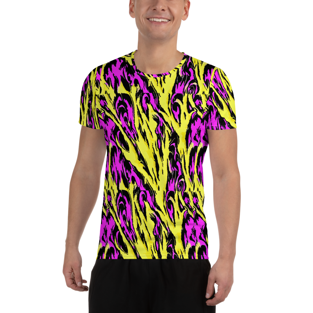 Men's Athletic T-Shirt - Neon Savanna