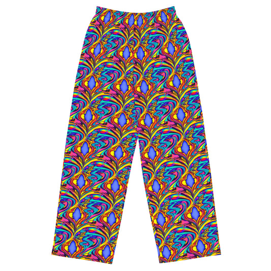 Wide-Leg Pants - Electric Ecstasy