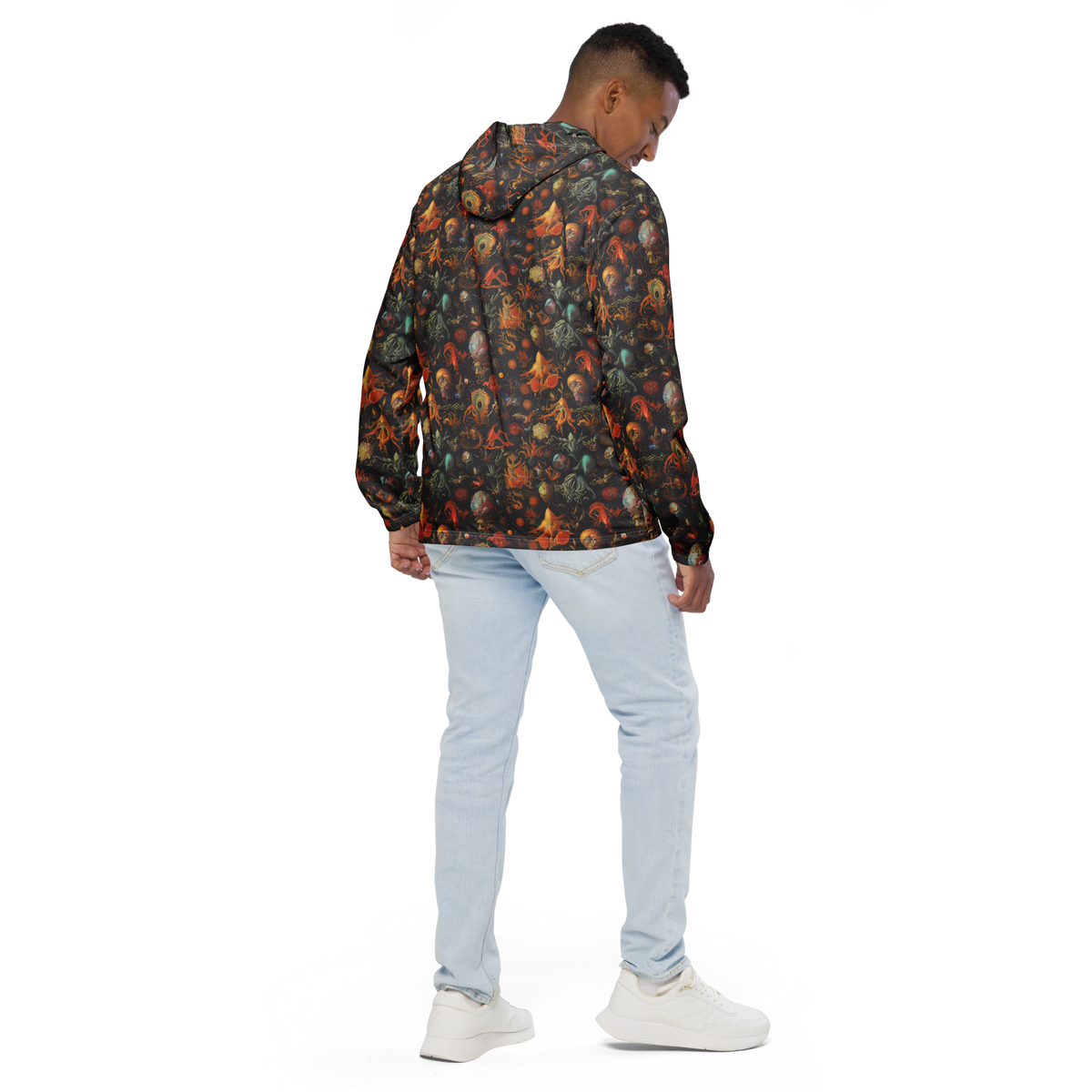 Men's Windbreaker - Florescent Void