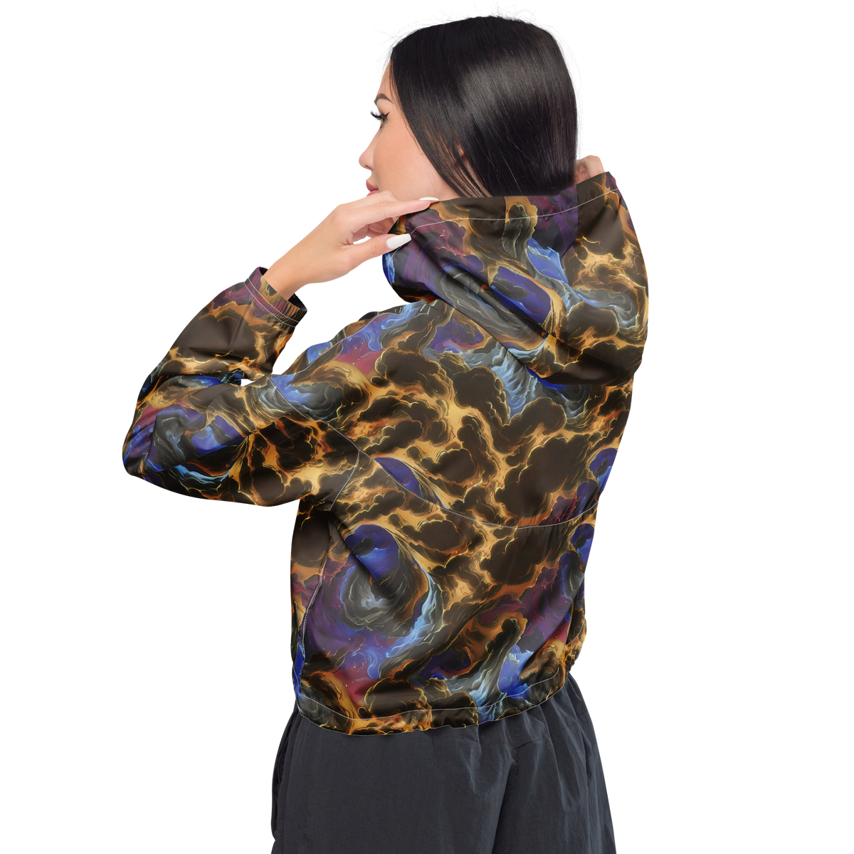 Women's Cropped Windbreaker - Vortex Virtue