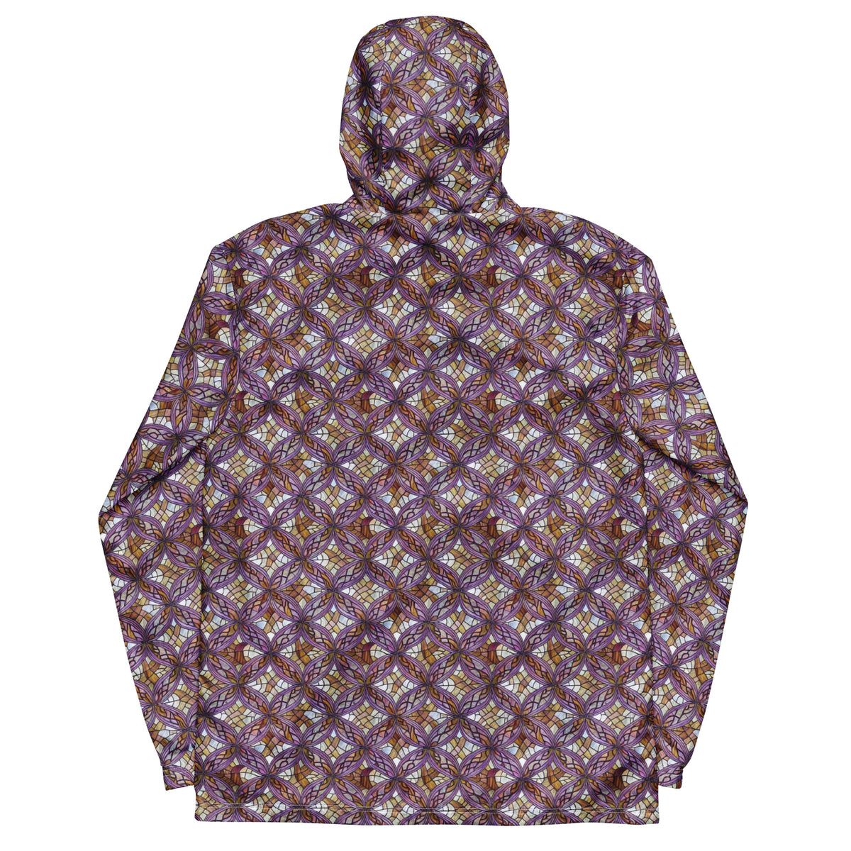Men's Windbreaker - Stained Glass Whirl