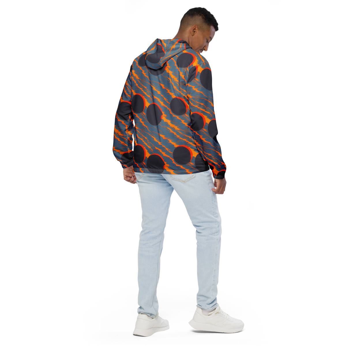 Men's Windbreaker - Flames of Gravity