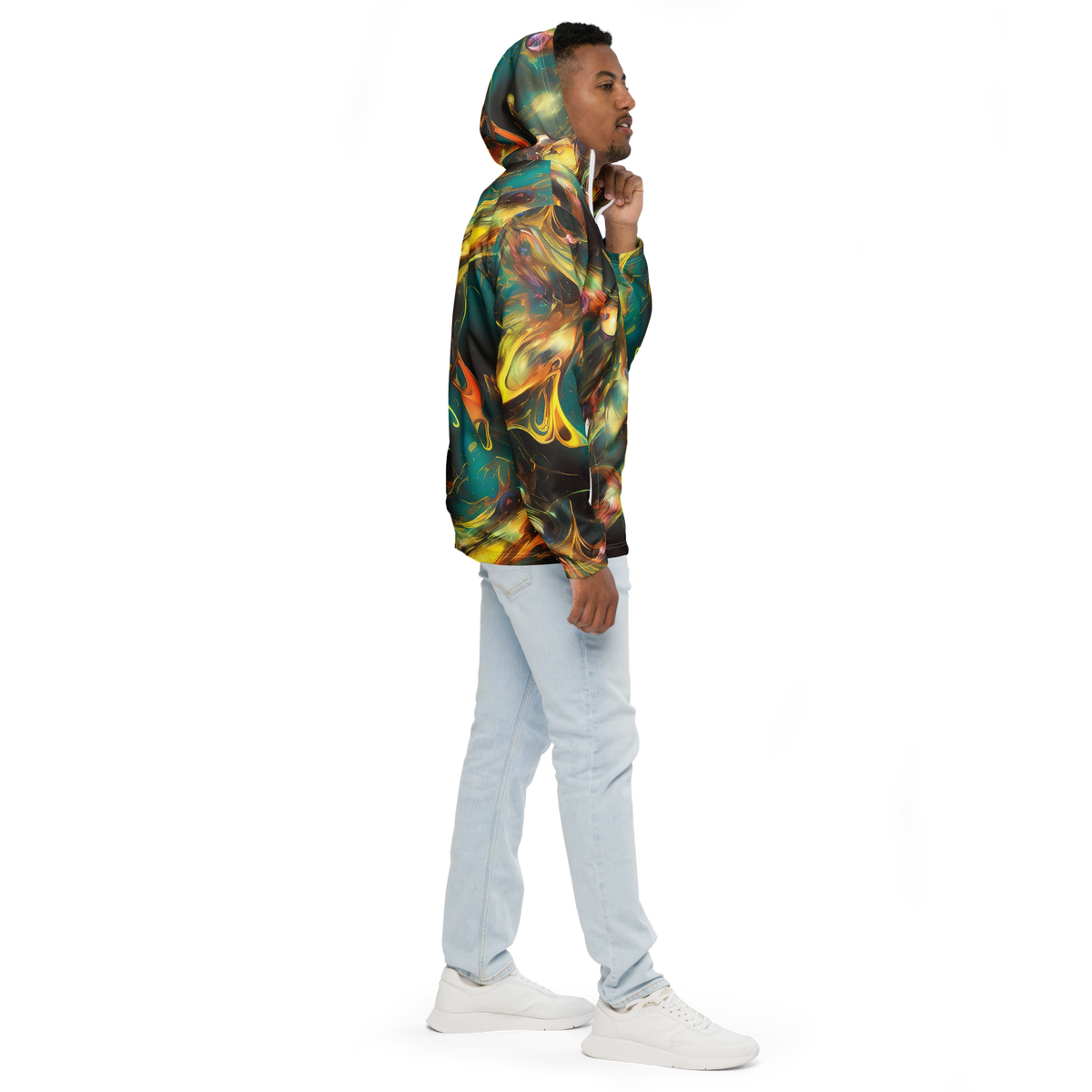 Men's Windbreaker - Elegant Whirl