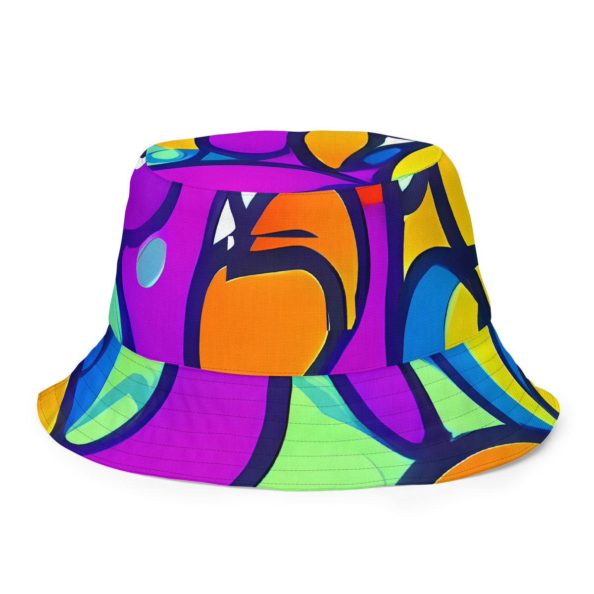 Reversible Bucket Hat - Kaleido Fish