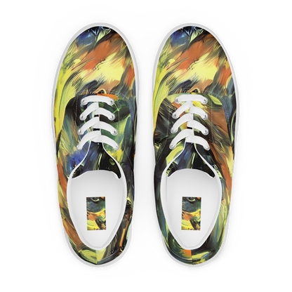 Women's Lace-Up Canvas Shoes - Seve Swirl