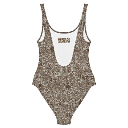 One-Piece Swimsuit - Labyrinth Whisper