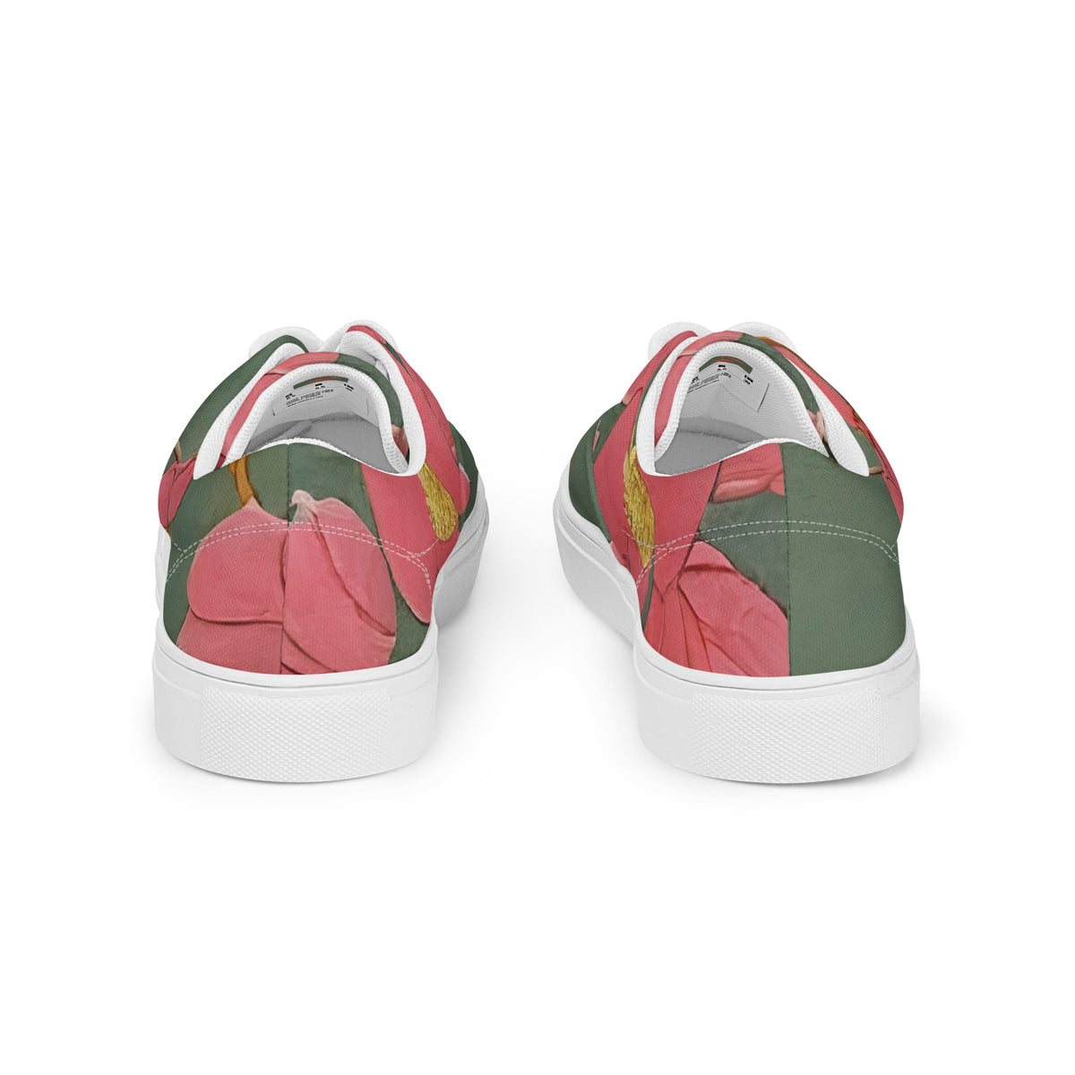 Men's Lace-Up Canvas Shoes - Petal Symphony