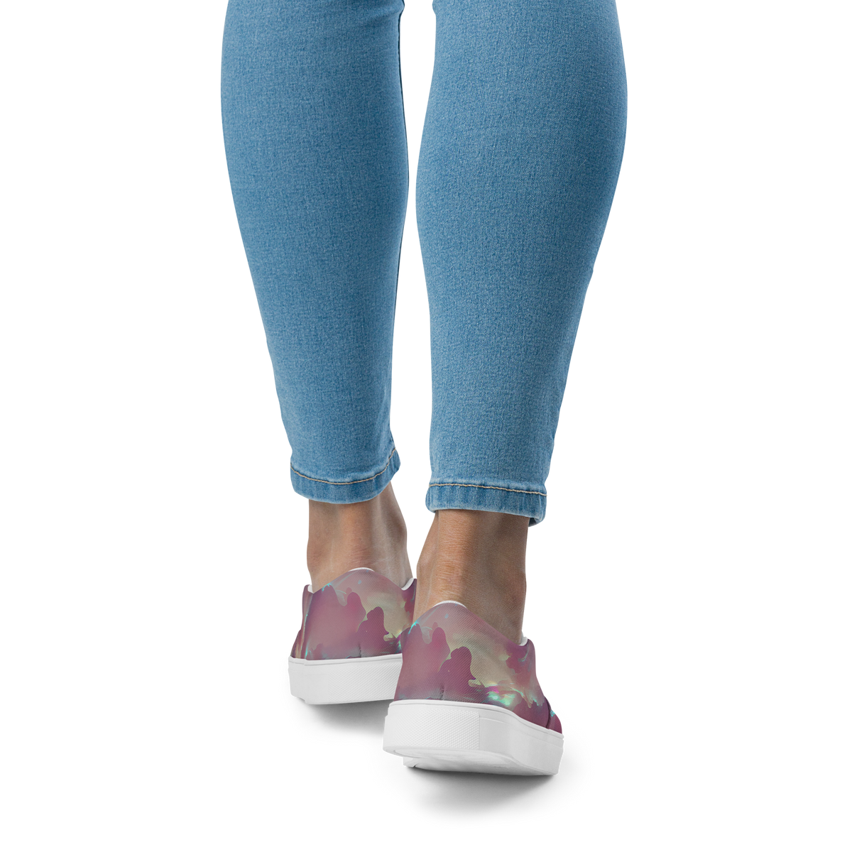 Women's Slip-On Canvas Shoes - Astral Illusions