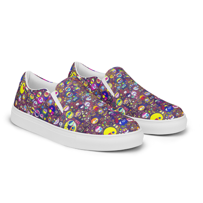 Men's Slip-On Canvas Shoes - Eyes of Enchantment