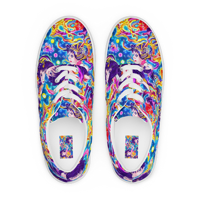 Men's Lace-Up Canvas Shoes - Aquatic Whim