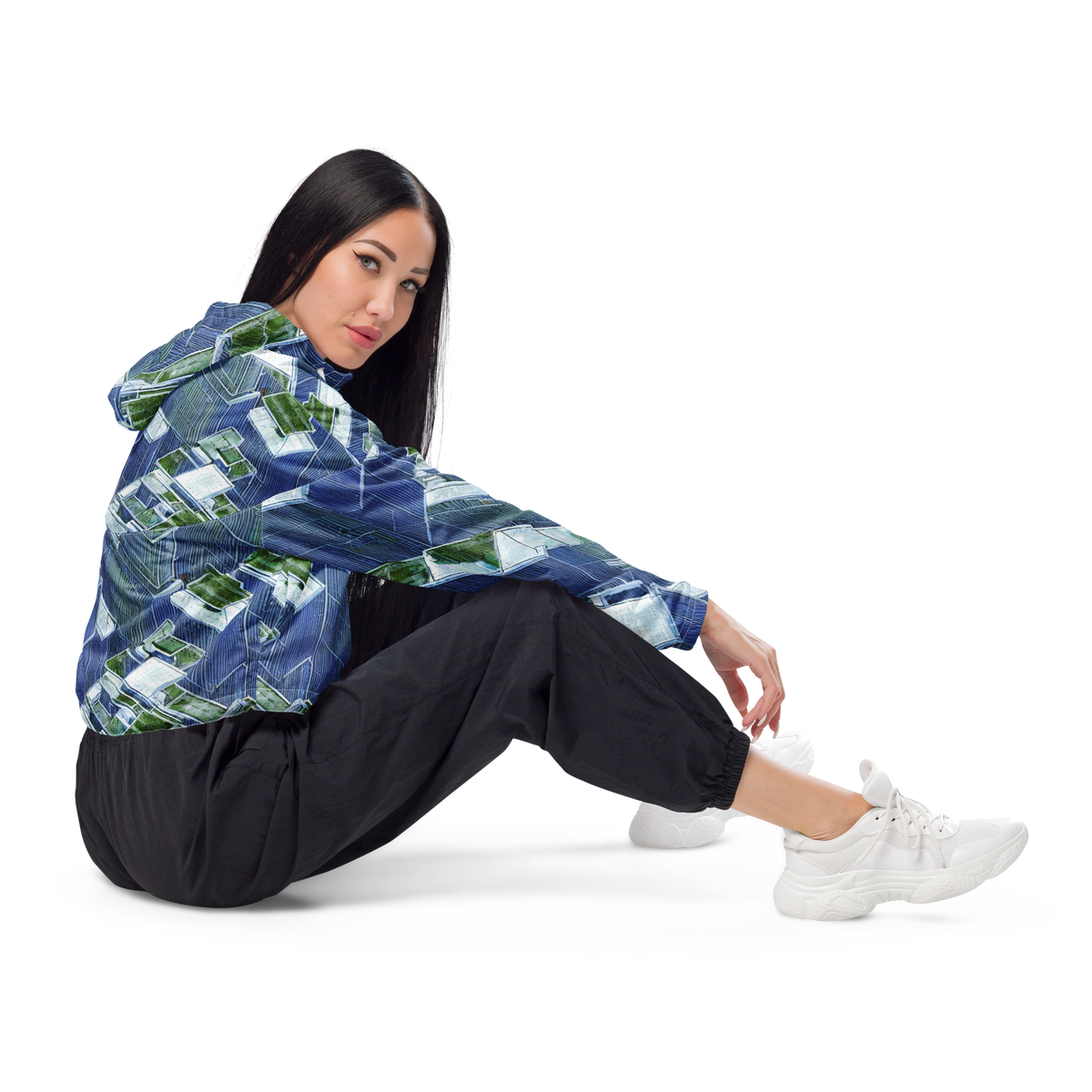 Women's Cropped Windbreaker - Urban Eden