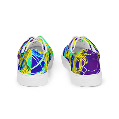 Men's Lace-Up Canvas Shoes - Neon Jungle Rhapsody